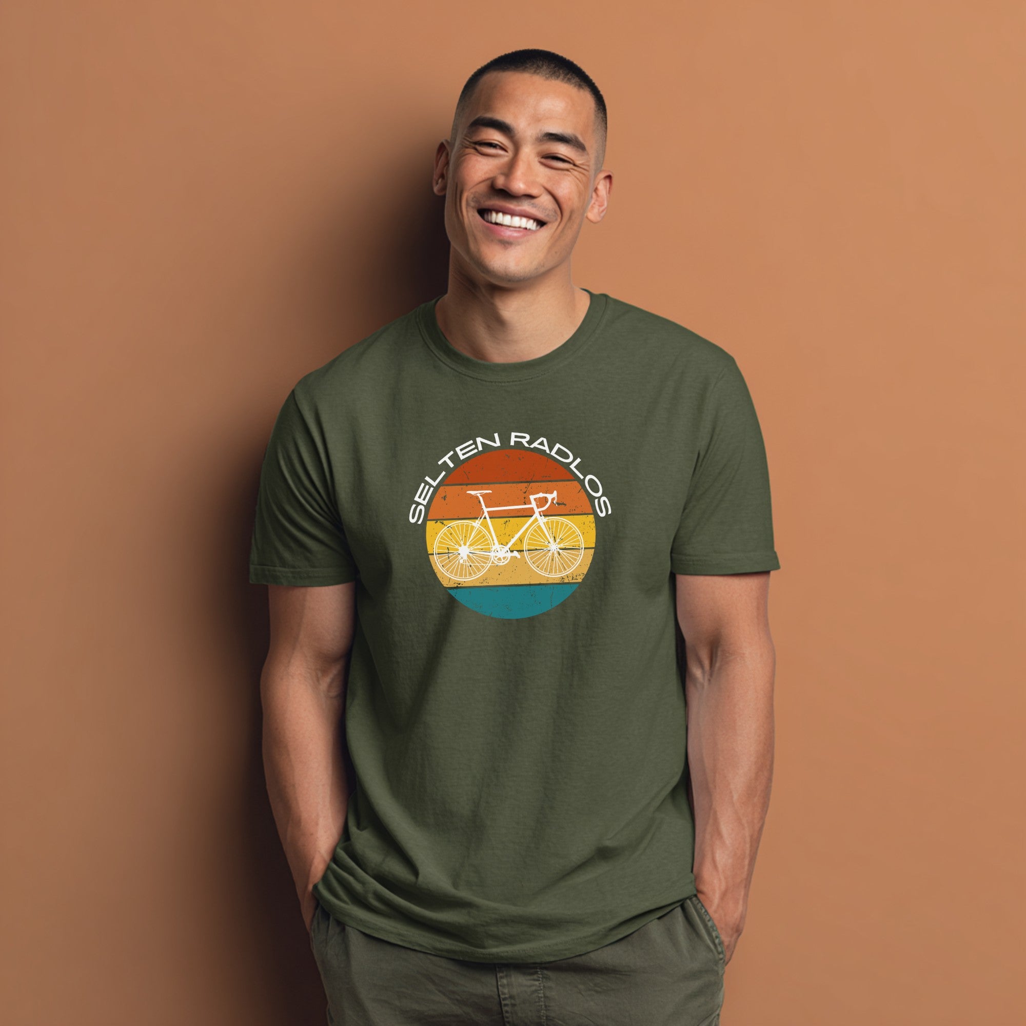 "Selten Radlos" T-Shirt – Lustiges Fahrrad Shirt mit Retro Rennrad Motiv – Geschenk für Radfahrer & Cycling-Fans