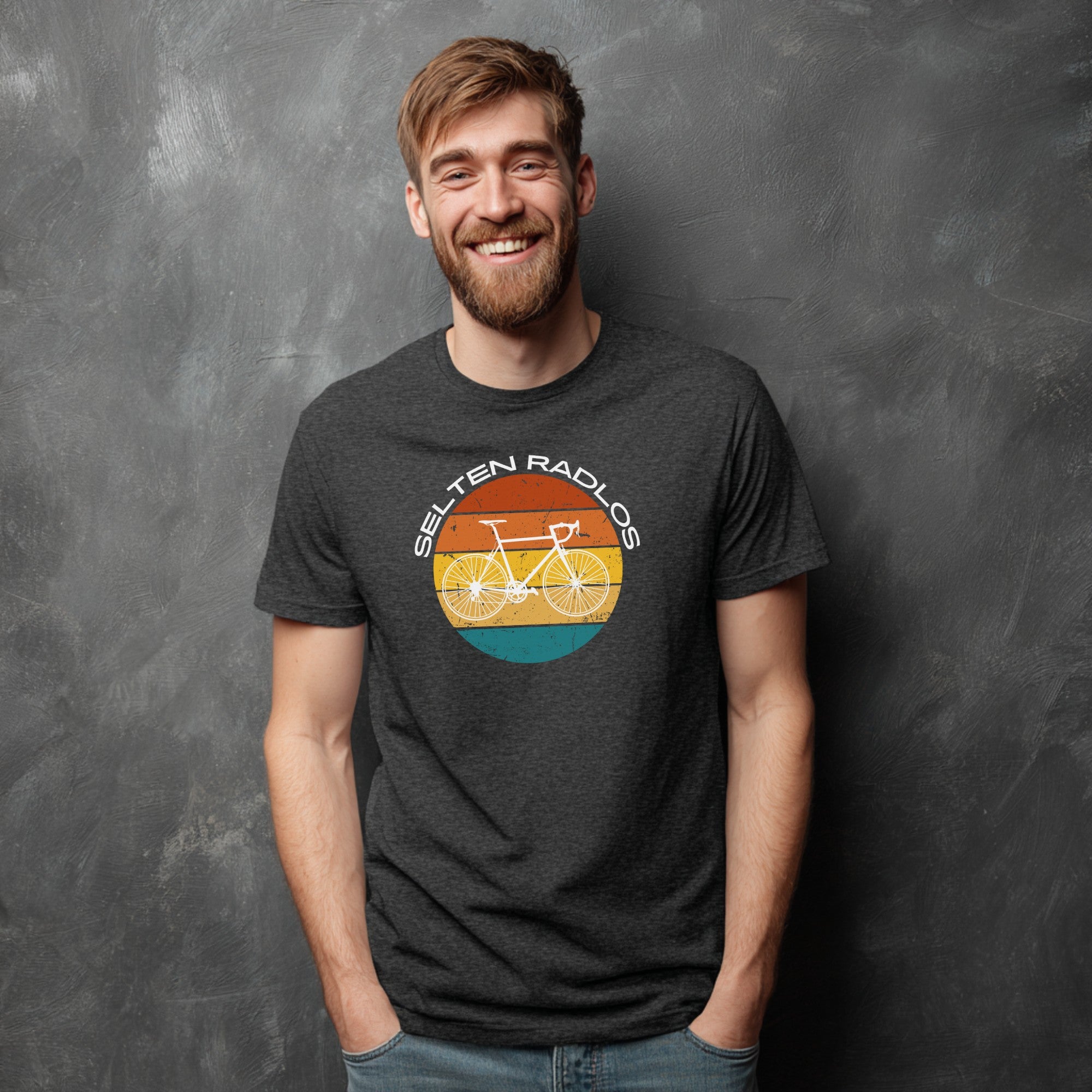 "Selten Radlos" T-Shirt – Lustiges Fahrrad Shirt mit Retro Rennrad Motiv – Geschenk für Radfahrer & Cycling-Fans