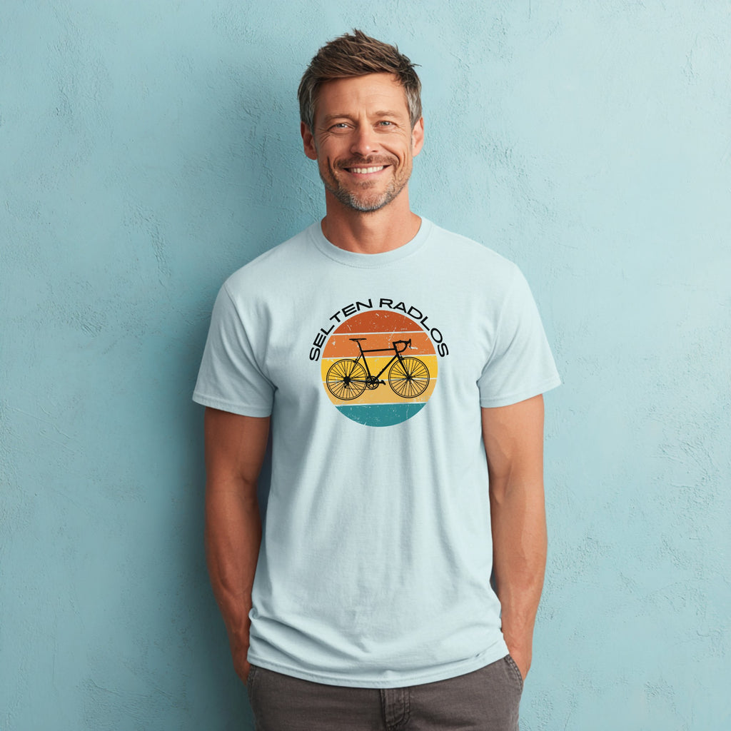"Selten Radlos" T-Shirt – Lustiges Fahrrad Shirt mit Retro Rennrad Motiv – Geschenk für Radfahrer & Cycling-Fans