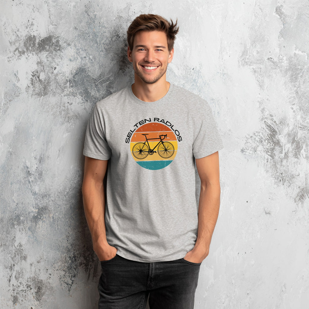 "Selten Radlos" T-Shirt – Lustiges Fahrrad Shirt mit Retro Rennrad Motiv – Geschenk für Radfahrer & Cycling-Fans