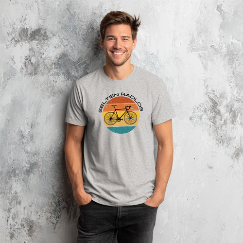 "Selten Radlos" T-Shirt – Lustiges Fahrrad Shirt mit Retro Rennrad Motiv – Geschenk für Radfahrer