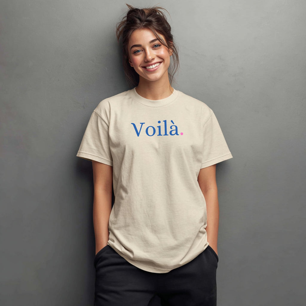 Voilà – Minimalistisches T-Shirt im französischen Stil